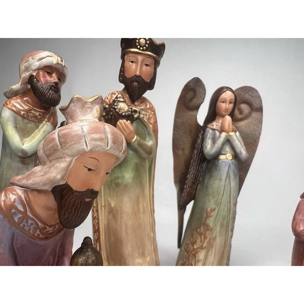 Vintage Midwest Seasons‎ of Cannon Falls Nativity 8 Piece Set Excellent